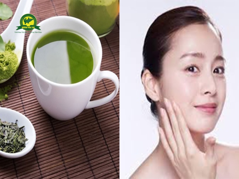 Trà xanh cũng giúp hỗ trợ làm đẹp da