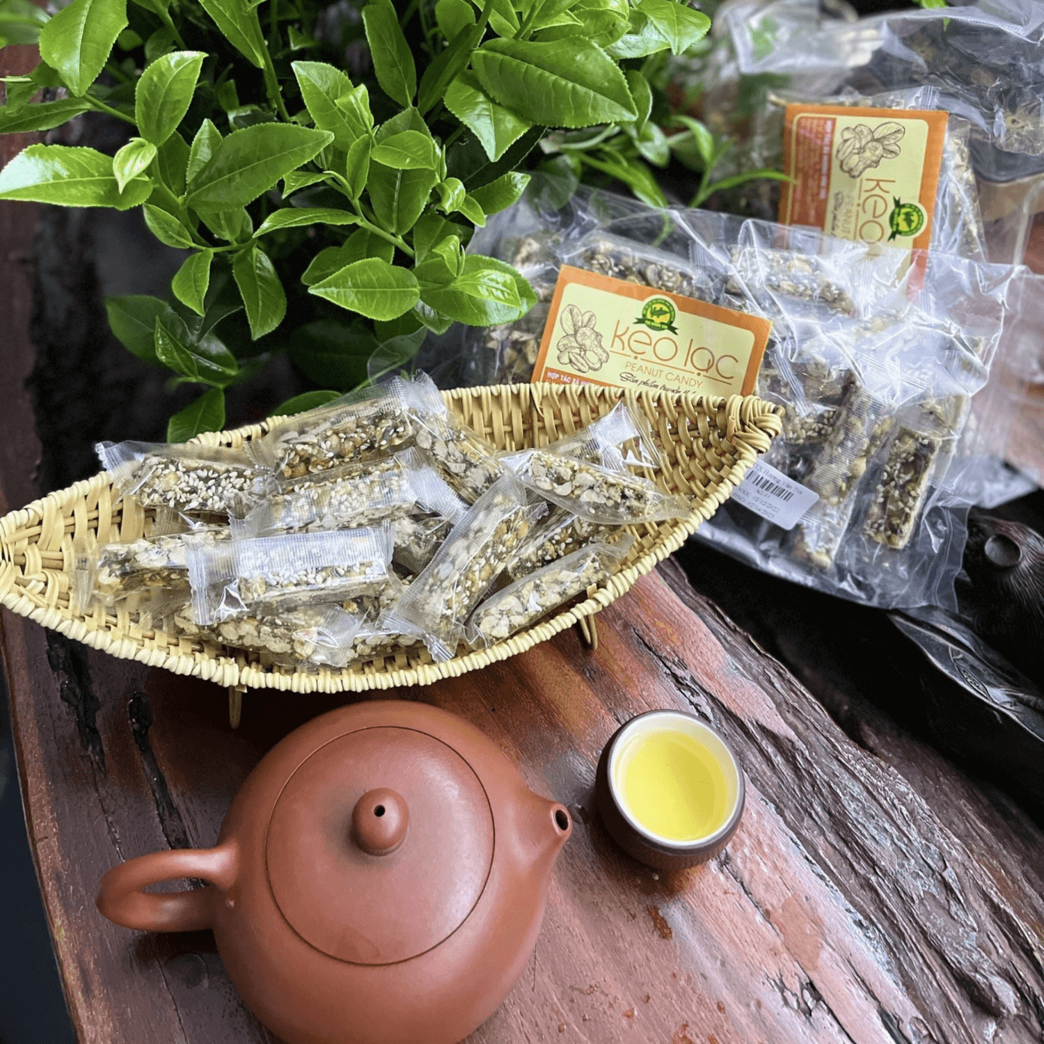 Kẹo lạc trà xanh Hương Vân 2