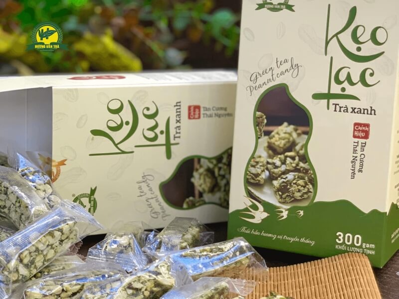 Kẹo Lạc Trà Xanh mang đến một hương vị độc đáo và ngọt ngào