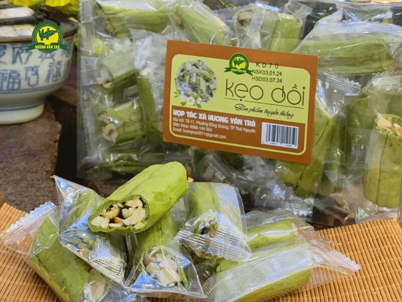 Kẹo Dồi Trà Xanh từ Hương vân trà