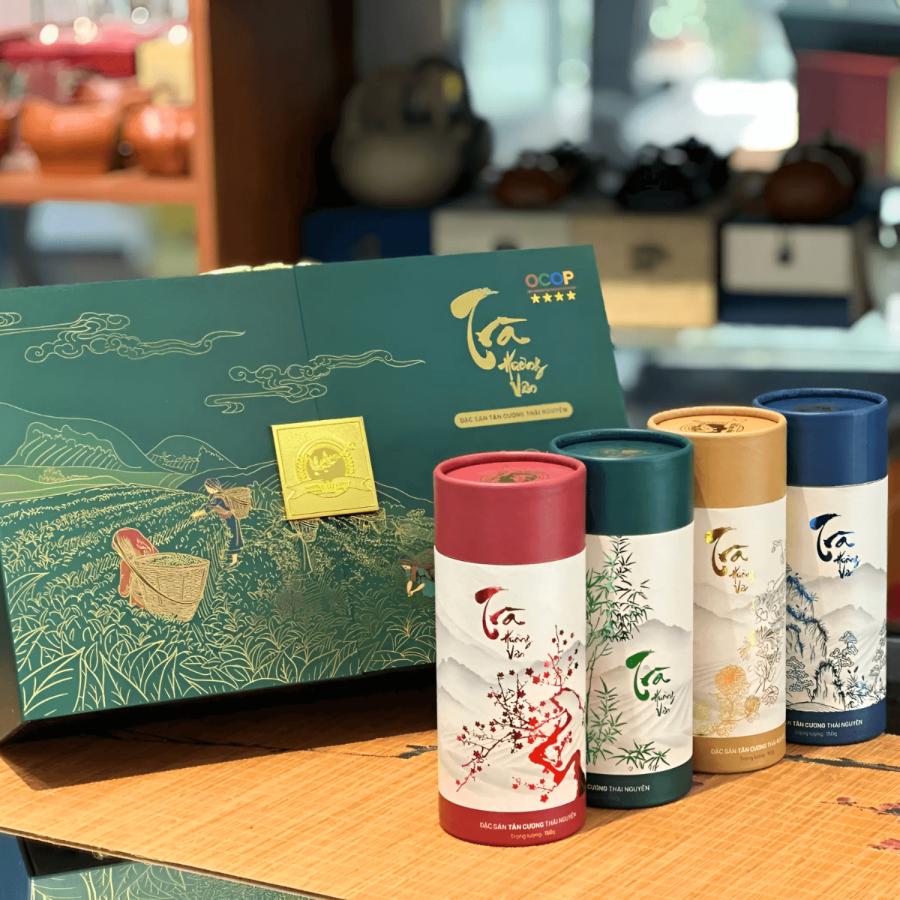 Hộp trà tứ quý Hương Vân 1