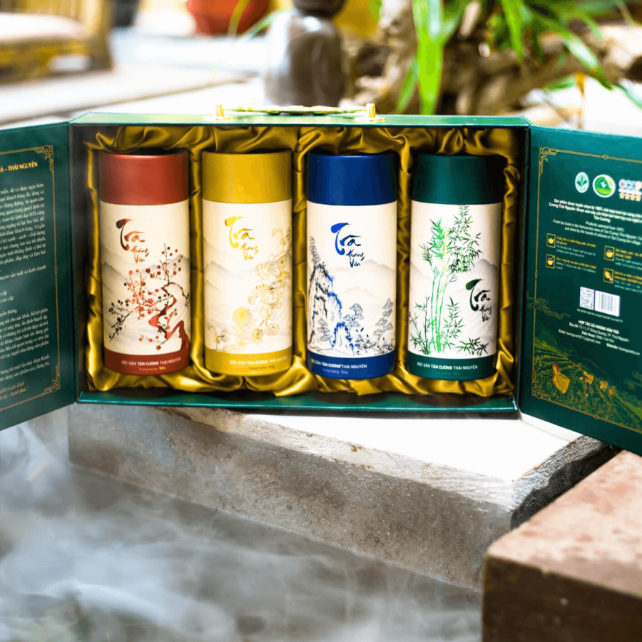 Hộp trà tứ quý Hương Vân 3