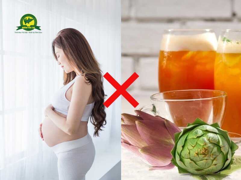 Phụ nữ có thai không nên uống trà atiso