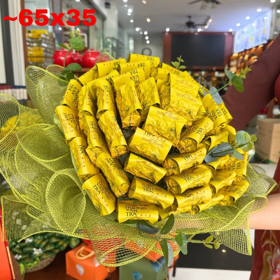 Hoa trà Hương Vân bó 50 bông