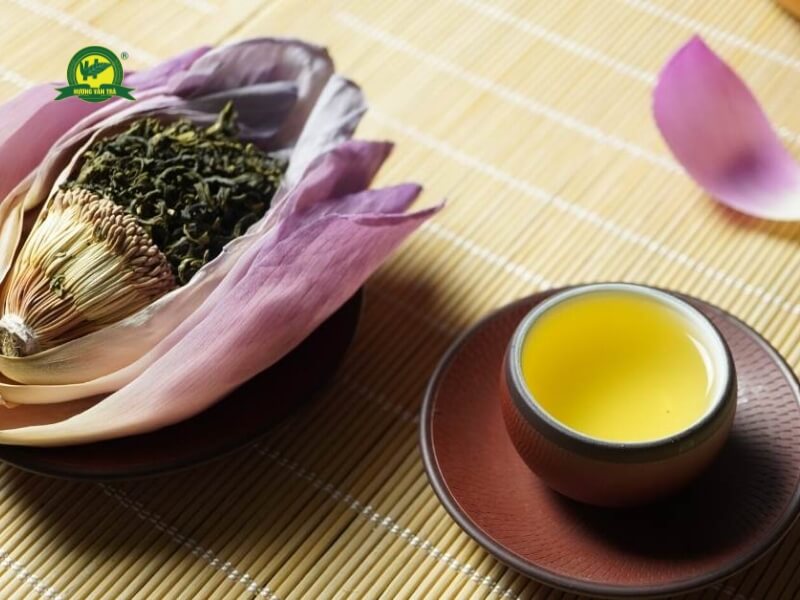 Hương vị độc đáo của trà ướp gạo sen