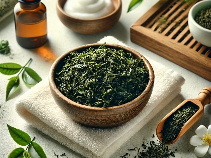 Tận dụng bã trà xanh để làm đẹp da