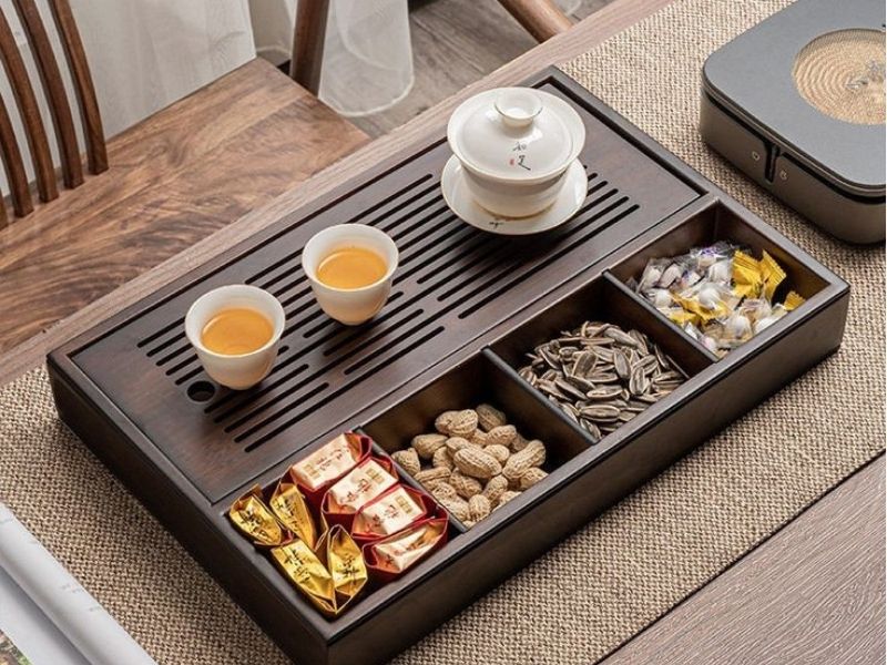 Khay trà tre