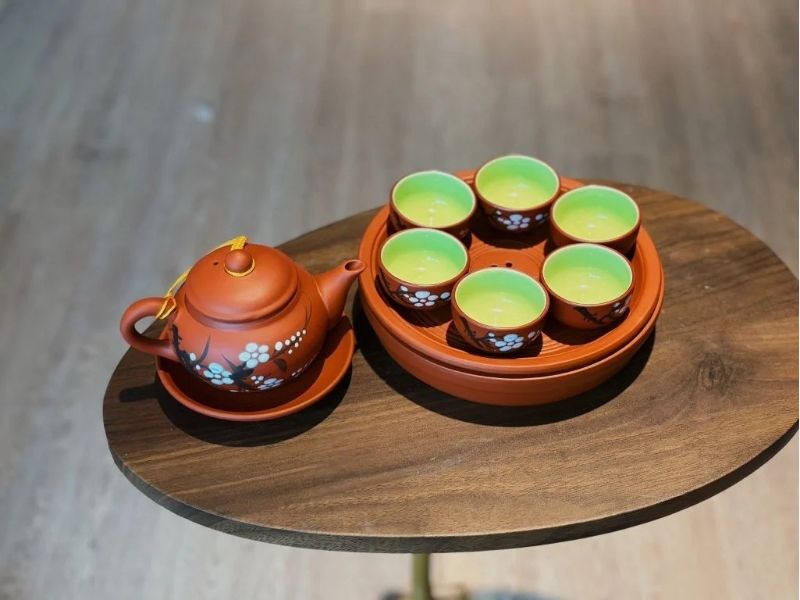 Bộ ấm chén Bát Tràng