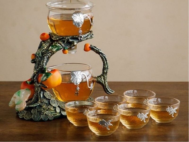 Bộ ấm chén thuỷ tinh