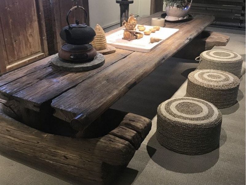 Bàn trà phong cách truyền thống